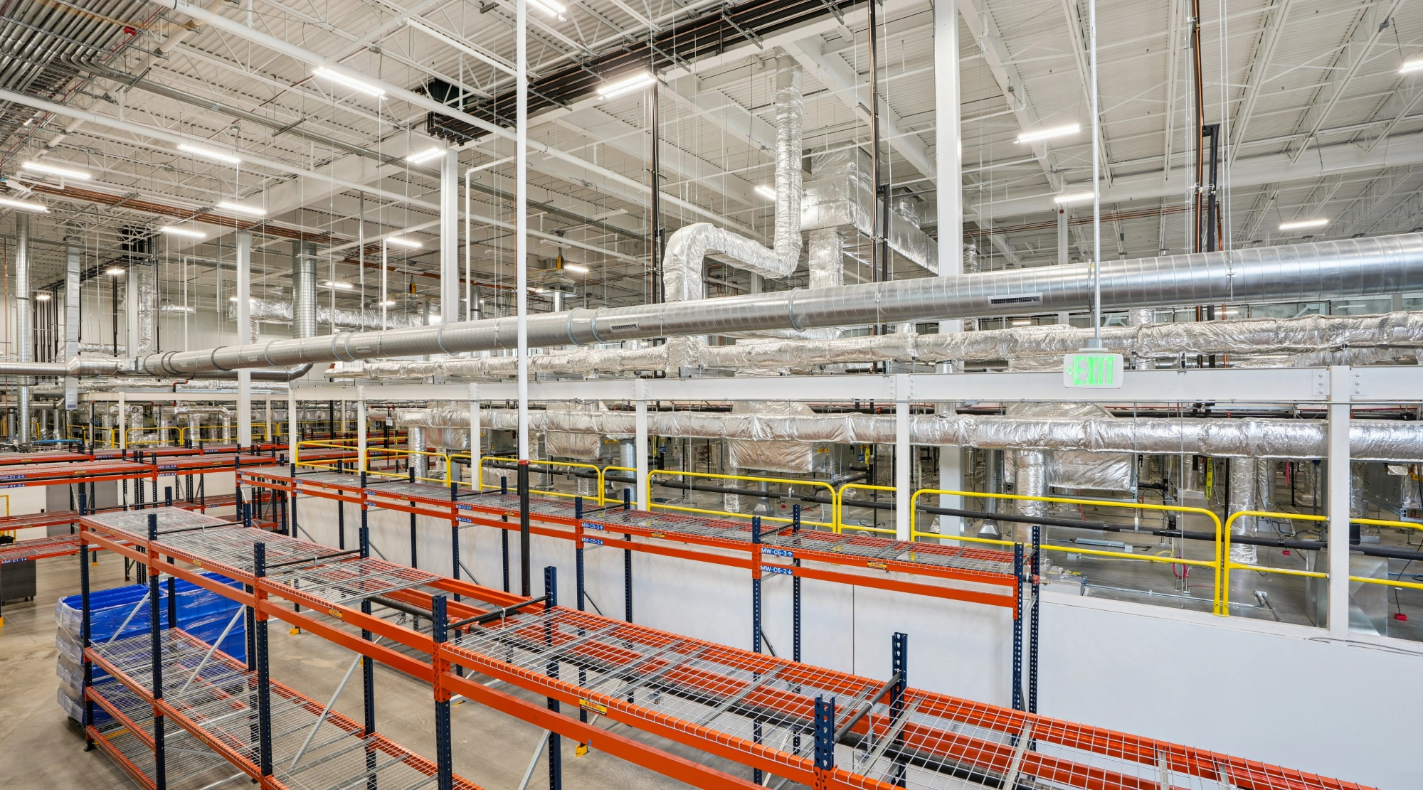 Interior photo of Pathway RTP advanced manufacturing facility shell